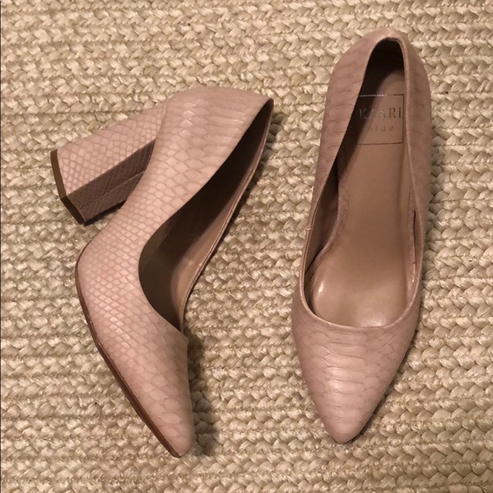 KAARI BLUE Snake Skin Heels